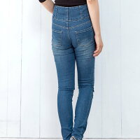 破れ加工スキニーデニムスキニージーンズスキニーデニムストレッチスキニースキニーパンツ美脚ハイウエストスキニー黒ブラックデニムパンツボタンボトムスジーンズジーパンレディースタイトスリムストレッチストレートパギンス春夏秋冬
