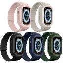 アップルウォッチ バンド シリコン 一体型 カバー マグネット apple watch series 7 41mm 45mm 38mm 40mm 49mm 44mm 42mm