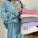 パジャマ レディース 冬 ルームウェア 長袖 セットアップ 上下セット 2点セット おしゃれ 可愛い おうち時間 寝巻き 軽くてあったかパジャマ ナイトウェア ...