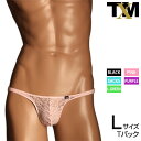 Soft woolly lace low-rise cute TB Bikini Lsize メンズ Tバック 下着 パンツ アンダーウェア(4)