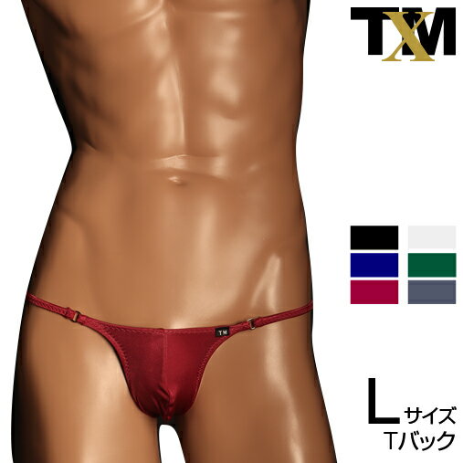 Shinysmooth&Gold ring sharp cut TB Lsize　メンズ　Tバック　下着　パンツ　アンダーウェア