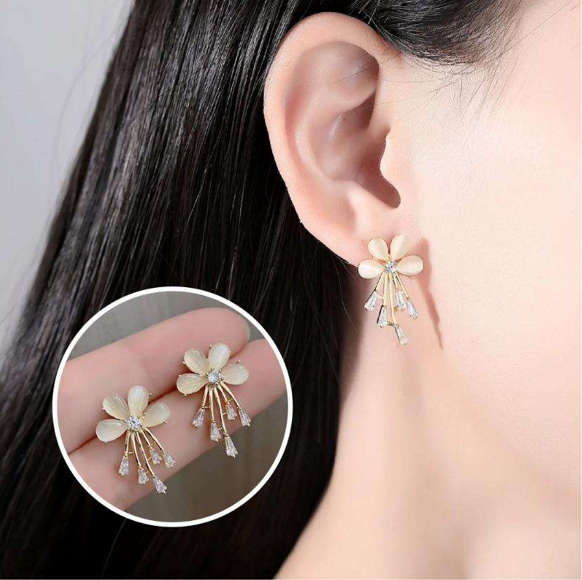 ジルコン スタッド レディース イヤリング ファッション ピアス イヤリング シンプル フープ イヤリン..