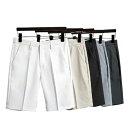 チノパン ハーフパンツ メンズ ショートパンツ ストレッチ ボトムス ワークパンツ オシャレ トレンド ボトムス シンプル カジュアル 涼しい ポケット付き メ...