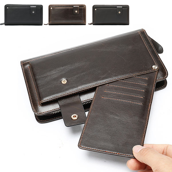 財布 メンズ 本革 クラッチバッグ 長財布 カジュアル 軽量 紙幣入れ 多機能 小銭入れ コインケース ギフト カード 名刺 カードフォルダー さいふ 父の日 彼氏 結婚記念日 カード入れ ギフト ビジネス 誕生日 プレゼント ファスナー式 大容量 メール便