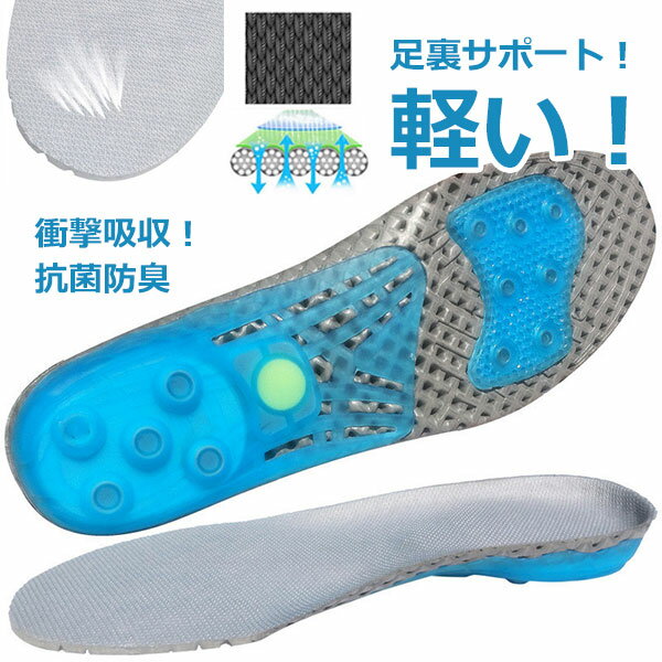 インソール 衝撃吸収 中敷き メンズ レディース アーチサポート サイズ調整可能 クッション 扁平足 土..