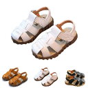 サンダル ぺたんこ 男の子 子供靴 キッズシューズ ジュニア アンクル ストラップ 歩きやすい オシャレサンダル PU 通学 通園 カジュアル 夏 リゾート 夏...