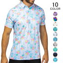 ゴルフウェア ゴルフポロ メンズ 半袖 POLO tシャツ カットソー プリント ゴルフウェア トップス カジュアルシャツ メンズファッション 春 夏 おしゃれ...