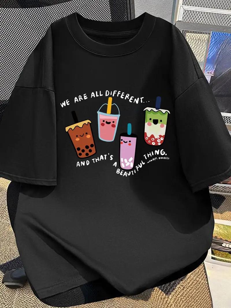 「WE ARE ALL DIFFERENT」 Tシャツ 100%コットン ドラゴンクエスト ネタ パロディ ふざけtシャツ ギャグtシャツ おもしろTシャツ おもしろグッズ ドラゴンクエスト メンズ レディース 面白いパンダグラフィック 半袖 洗濯機可 メール便
