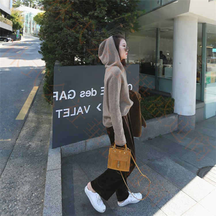 ニットパーカー レディース フリーサイズ トップス 女性 カジュアル ニットセーター 春 秋 長袖 プルオーバー 洗えるニット フード付き 無地 かわいい おしゃれ シンプル 体型カバー 大人 通勤 OL ty-shop-10014884 TY-SHOP サンプル画像3