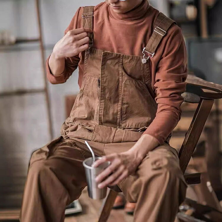 カーゴ オーバーオール メンズ 多ポケット 大きいサイズ 作業着 サロペット つなぎ 男女兼用 デッキパンツ キャンプ アウトドア ワークマン ワークパンツ カジュアル overalls 普段着 無地 夏 大きいサイズ ユニセックス カジュアル ファッション性