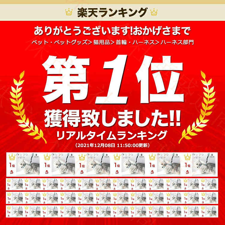 ハーネス リード 胴輪 首輪 猫用 スプリング ペット 8の字ハーネス 通気性 リード ...