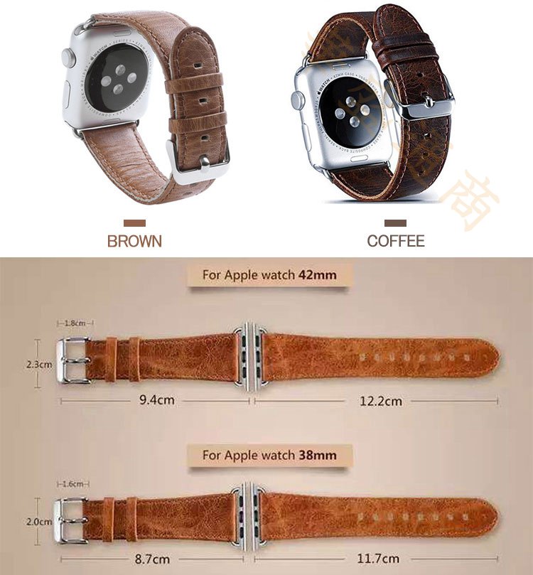 TY-SHOPのアップルウォッチ バンド apple watch 40mm 44mm series3 series2 series1 42mm 38mm Apple Watch バンド レザー メンズ レディース 交換用 交換 時計バンド 腕時計ベルト 替えベルト 腕時計バンド 交換ベルト 革バンド ウォッチベルト メール便｜アングル2