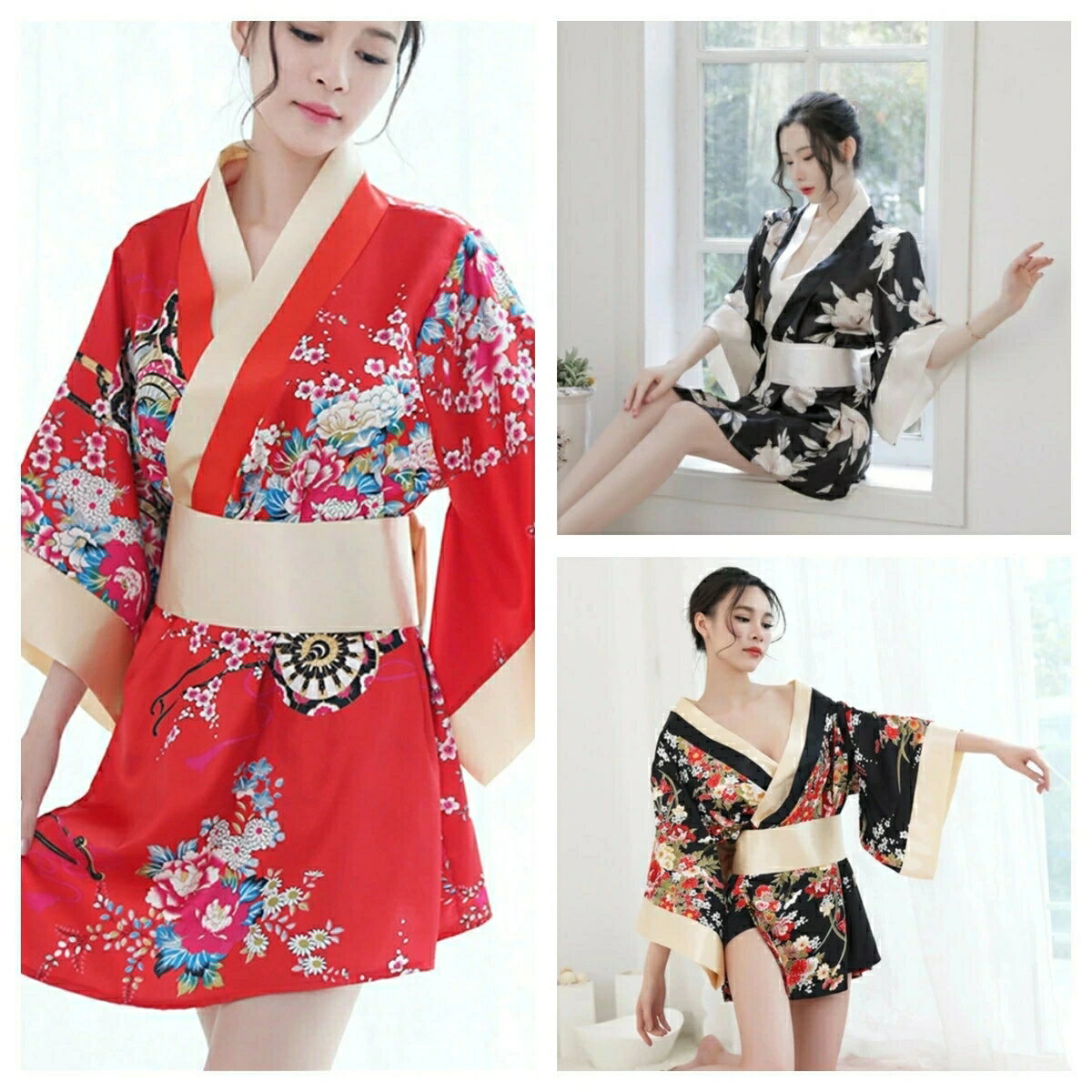 ナイトウェア 誘惑 ガウン リボンベルト ｔパック 浴衣 セクシー コスプレ 花魁 和服 卓出 着物 大和撫子 和風 パジャマ 和装 前開き 寝間着 衣装 ランジェリー コスチューム 女性 ベビドール