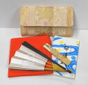 <茶道具・お稽古セット>帛紗セットI 表千家用 正絹の帛紗が入りました、表千家方向けの袱紗セットです。初心者の方の入門用の袱紗セットにもいかがでしょうか。 ベージュ 和柄 部活動 茶道部