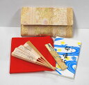 <茶道具・お稽古セット>帛紗セットI 正絹の帛紗が入りました、入門5点セットです。これから始められる、初心者の方の入門用の袱紗セットにもいかがでしょうか。赤色の帛紗がセットに入っています ベージュ 和柄 茶道部 部活動