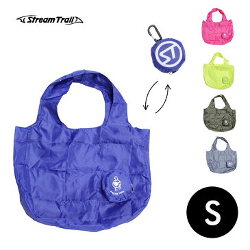 ストリームトレイル Stream Trail エコバッグ 折りたたみ お買い物バッグ コンパクト ミニ 小さい 小さめ 男性 子ども イエロー ピンク ブルー カーキ グレー Foldable Tote Sサイズ フォルダブルトート