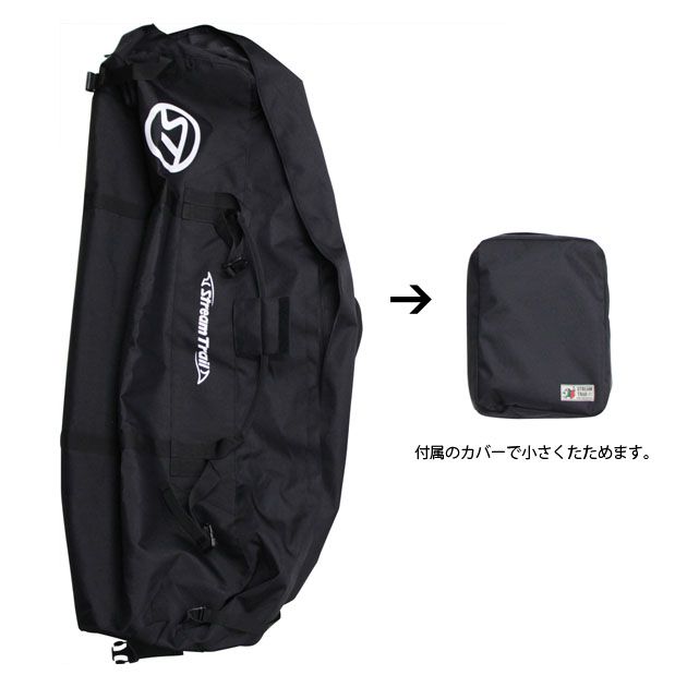 Stream Trail ストリームトレイル / HAW CADDY TRAVEL BAG 黒 ブラック ゴルフバッ...