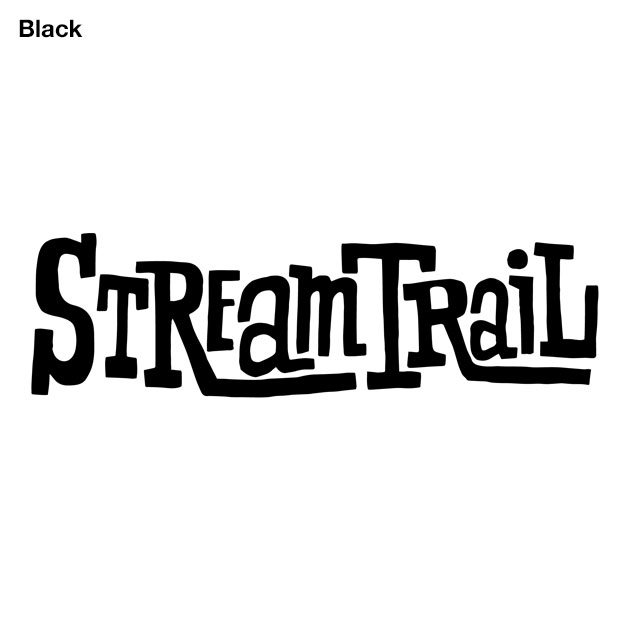 ステッカー シール 車 スーツケース スマホ かっこいい おしゃれ アウトドア ブランド キャンプ 釣り サーフィン ストリームトレイル Cutting Sticker E