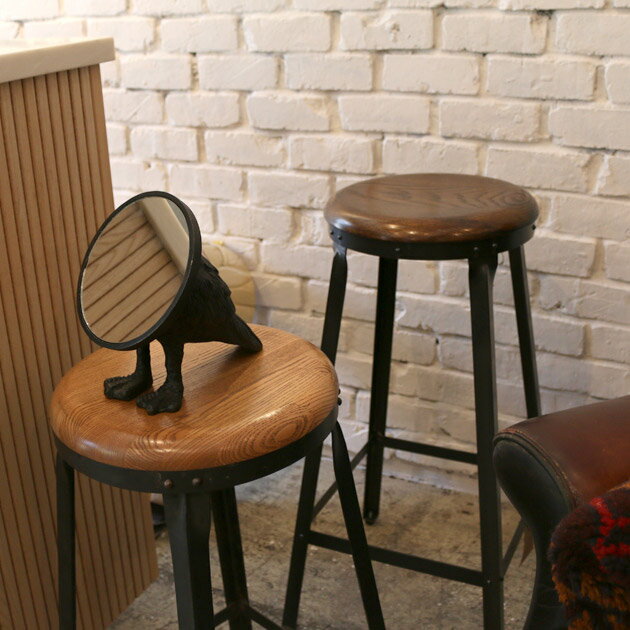 鏡 おしゃれ 北欧 アンティーク 卓上 かわいい スタンド ミラー 洗面所 デスク bird mirror