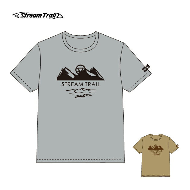 樂天商城 - Tシャツ 半袖 コットン メンズ レディース ブランド おしゃれ カジュアル アウトドア サーフィン 釣り Stream Trail ストリームトレイル T-shirt S&T