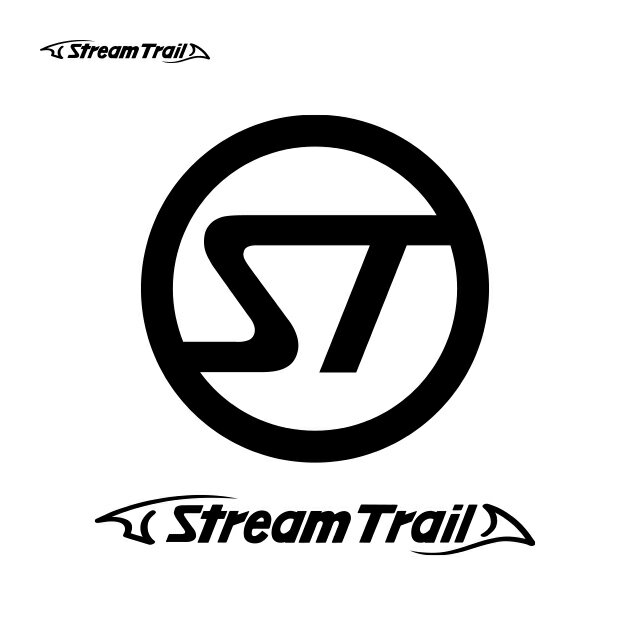 樂天商城 - ステッカー シール 車 スーツケース スマホ かっこいい おしゃれ アウトドア ブランド キャンプ 釣り サーフィン ストリームトレイル Stream Trail Cutting Sticker G