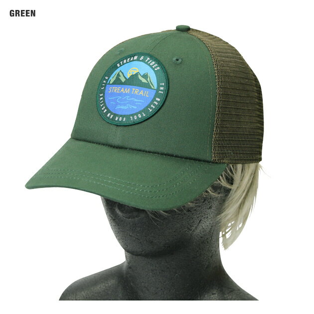 ˹�� ����å� �Ĥ� ��� ��ǥ����� �֥��� ������� ���ä����� �����ȥɥ� ������ ��� ���ȥ꡼��ȥ쥤�� Stream Trail BASEBALL CAP MESH
