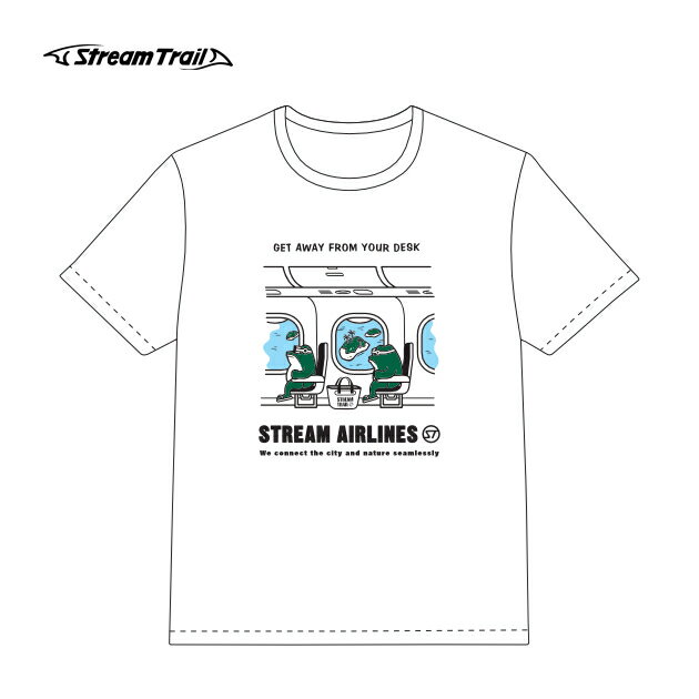 乐天商城 - Tシャツ 半袖 メンズ レディース 綿100 おしゃれ カジュアル アウトドア Stream Trail ストリームトレイル STREAM AIRLINES Airplanes(ストリーム エアラインズ エアプレインズ)Tシャツ