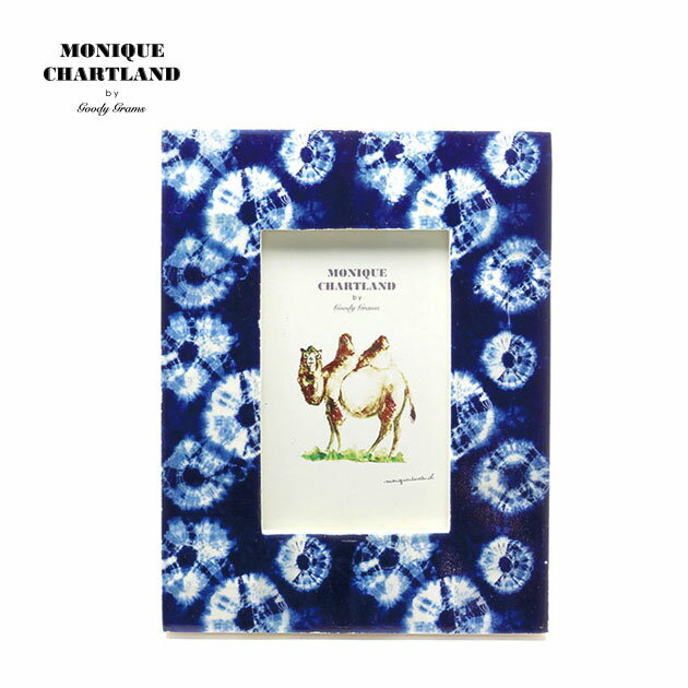 フォトフレーム 木製 アンティーク おしゃれ インテリア雑貨 レトロ 壁掛け 写真立て バレンタイン プレゼント ギフト ポストカード 贈り物 母の日 ブルー 青 はがき ハガキサイズ KG判 Goody Grams PHOTO FRAME INDIGO A