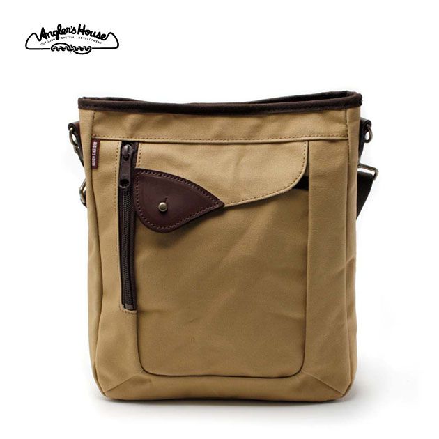 ショルダーバッグ 鞄 メンズ 帆布 ベージュ 雑誌 キャンバス おしゃれ 送料無料 バッグ QUOLL Angler’s..