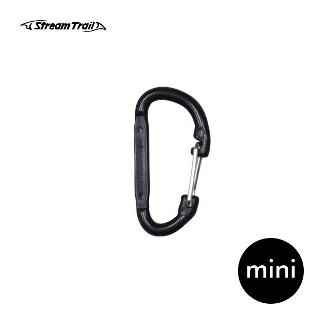 カラビナ ブラック ミニ ストリームトレイル Stream Trail CARABINER MINI BLACK