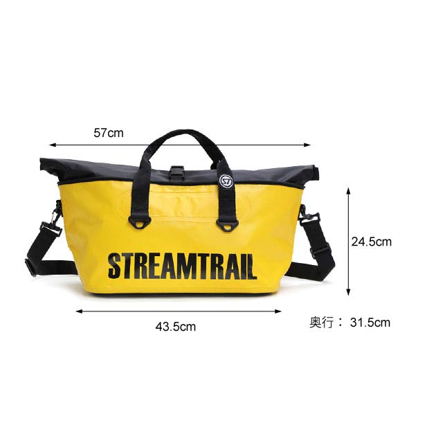 防水バッグ ショルダーバッグ トートバッグ アウトドア イエロー カーキ ブラック 黄色 黒 メンズ 男性 おしゃれ ジムバッグ スパバッグ プールバッグ 通勤 通学 肩掛け 斜め掛け メッセンジャーバッグ 父の日 スポーツバッグ ストリームトレイル Stream Trail Mero-1 33L 3