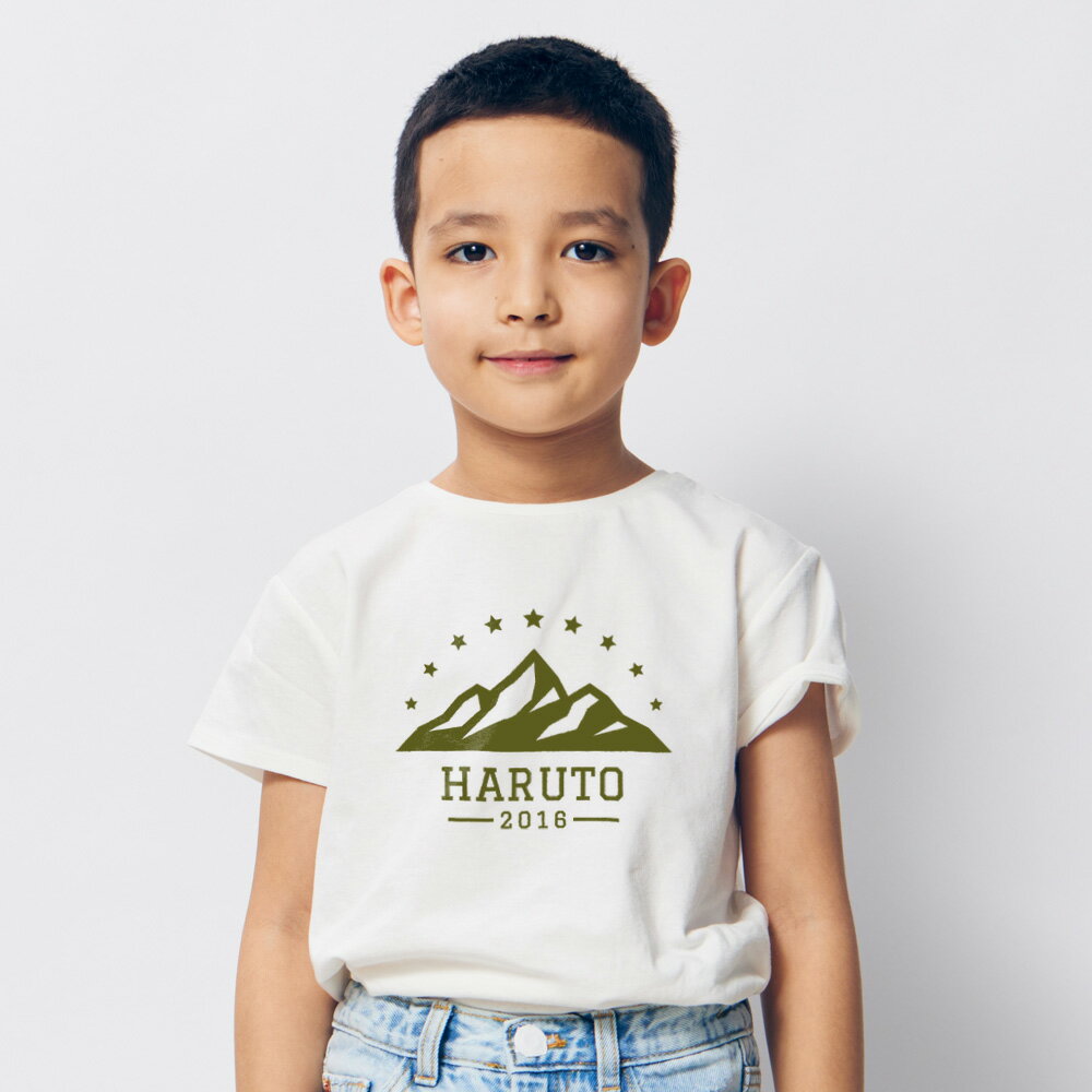 名入れ Tシャツ 男の子 女の子 子供服 キッズ ベビー アウトドア キャンプ 名前入り 誕生日 お祝い 出産祝い プレゼント ギフト おしゃれ かわいい