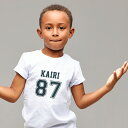 名入れ Tシャツ 男の子 女の子 子供服 キッズ ベビー フットボールT アメカジ スポーツ 数字 ナンバー 名前入り 誕生日 お祝い 出産祝い プレゼント ギフト おしゃれ かわいい