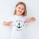 名入れ Tシャツ 男の子 女の子 子供服 キッズ ベビー イカリ マリン 海 アンカー名前入り 誕生日 お祝い 出産祝い プレゼント ギフト おしゃれ かわいい