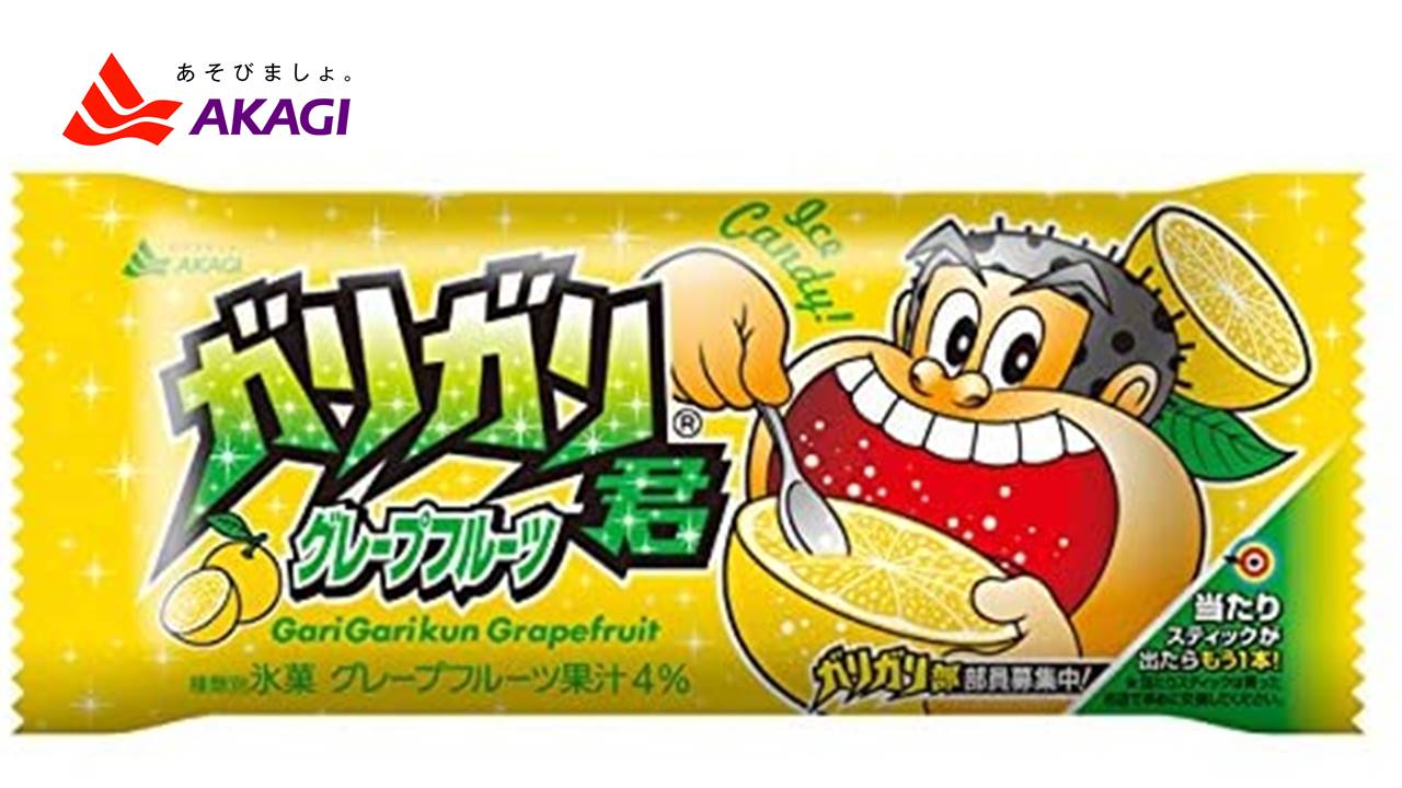 赤城乳業　ガリガリ君グレープフルーツ　105ml×33+1本　氷菓　アイス　送料無料（北海道・九州は除く沖縄離島発送不可）