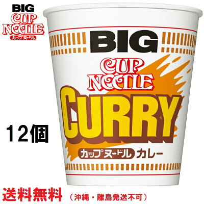 TY.FOODS楽天市場店 日清食品 カップヌードルカレー ビッグ 12個 送料無料(沖縄・離島発送不可)