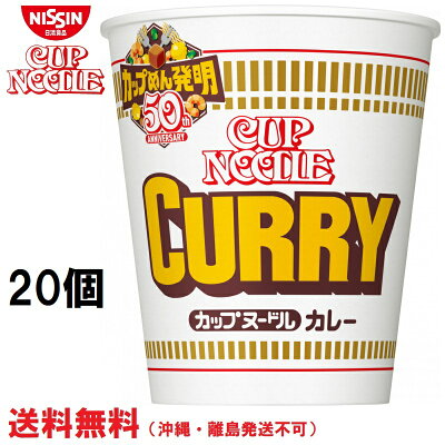 TY.FOODS楽天市場店 日清食品 カップヌードル カレー 20個 送料無料(沖縄・離島発送不可)