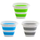 水バケツ - 10L (2.6 ガロン) 折りたたみ式バケツ - ポータブル クリーニング バケツ ハンドル付き アウトドア キャンプ 釣り ハイキング用 キャンプ用品