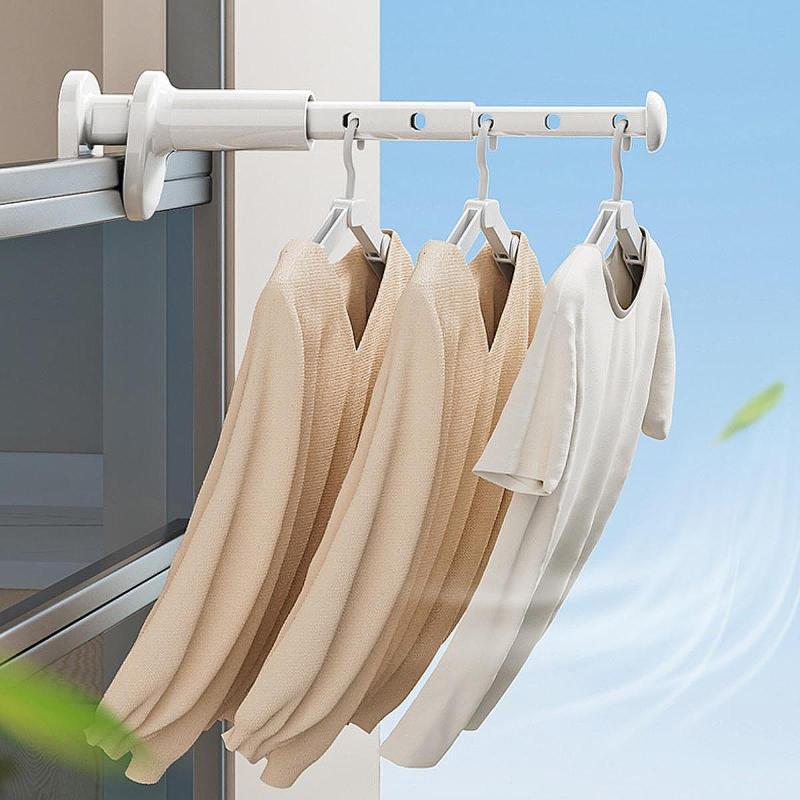 ＼本日23:59分まで25％OFF／ 旅行者や賃借人のためのポータブル拡張可能な衣服乾燥ラックアクセサリー..