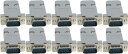 DB9 9ピンコネクタ RS232 DB9ポート 変換コネクタ D-SUBコネクタ DB9メスジャック はんだタイプ DB9プラスチックシェルカバー D-Sub9ピン D-SUB アダプタ ジェンダーチェンジャー 10個入り (オス)