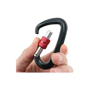 カラビナ 新版ロックカラビナ 12KN(1200kg) ロッククライミングカラビナ 超軽量27g 空中作業 救援 トレーニング 腕立てロープハンドル アウトドア ハンモック キャンプ バックパックフック オートロック ロッキンカラビナ 脱落防止(ブラック/1個)通販格安セール情報 楽天 通販