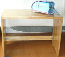 デスク 学習机新生活 1年性 注文家具机 主婦台 テーブル勉強 パソコン台 子供机入学 2人机 作業台受注製作 オ-ダーメイド 木肌 ナチュナル シンプル進学 就職 [2]