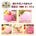 商品画像:おせち2025予約 高級 ギフト 健康志向【 体にやさしい 5点 セット 】 合計約1250g 5種類 5パック入り 国産ギフト 手作り ハムソーセージの 腸詰屋 あす楽対応 お歳暮 ハム ギフト のし 名入れ 対応 肉 おせち 食材