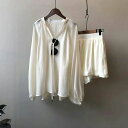 ショートパンツ 長袖 ジップアップ UV対策 体型カバー 薄手 パーカー レディーススーツ 無地 uvカット セットアップ パーカー