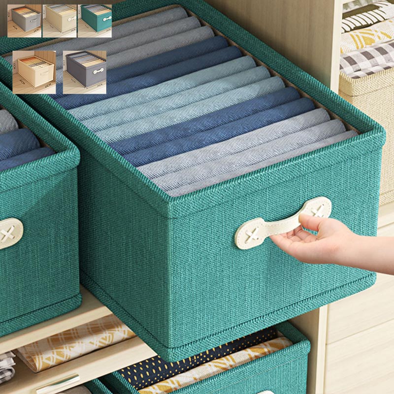 収納 ケース 折りたたみ 取っ手付き スペーサ付き 大容量 湿気を防ぐ 通気性 シンプル 布製 衣類 本 収納 衣替 漫画 DVD 雑誌 雑貨収納 おしゃれ 送料無料