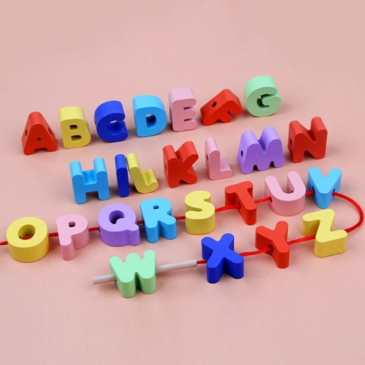紐通し 100個セット 知育玩具 子供 英語勉強 木製おもちゃ 収納ケース付き ブロック モンテッソーリ教育 木のおもちゃ 2歳 3歳 4歳 ひもとおし 玩具 男の子 絵柄 ひもとおし 指先の知育 セット カラフル 数字 パズル 女の子 木製 誕生日 クリスマス プレゼント 3