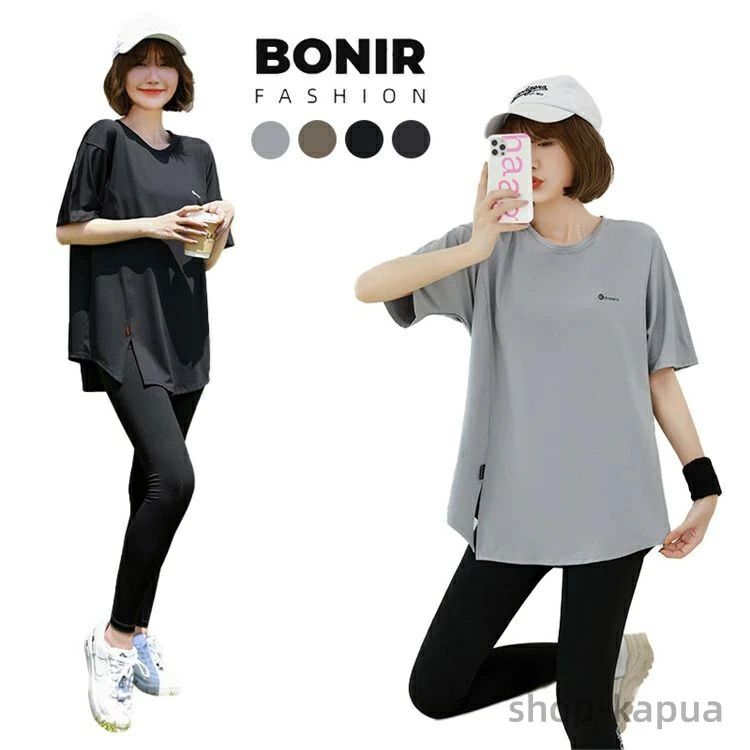 【送料無料】半袖 Tシャツ 単品 レディース トップス トレーニングウェア ランニングウェア 可愛い 通気性良い フィットネスウェア おしゃれ