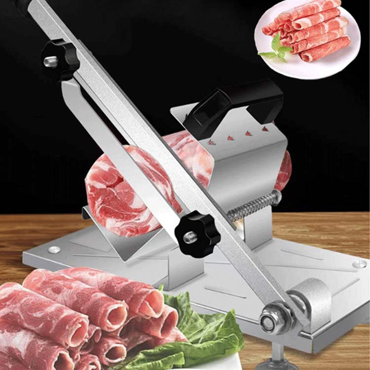 【送料無料】ミートスライサー 手動式 家庭用 しゃぶしゃぶ 業務用 肉スライサー 厚さ調節可能 生ハムスライサー 肉切り機 冷凍肉スライサー 薄切り 家庭用 業務用 野菜 送料無料