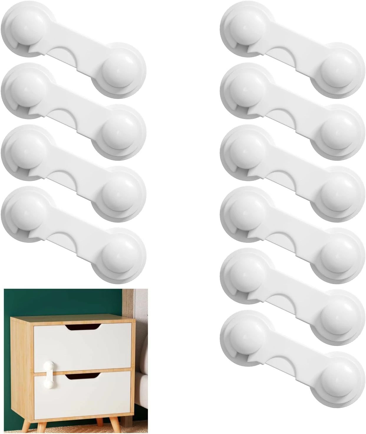 【送料無料】地震対策 地震 転倒防止 とびらロック キャビネットストッパー 開き戸ロック 多目的ストッ..