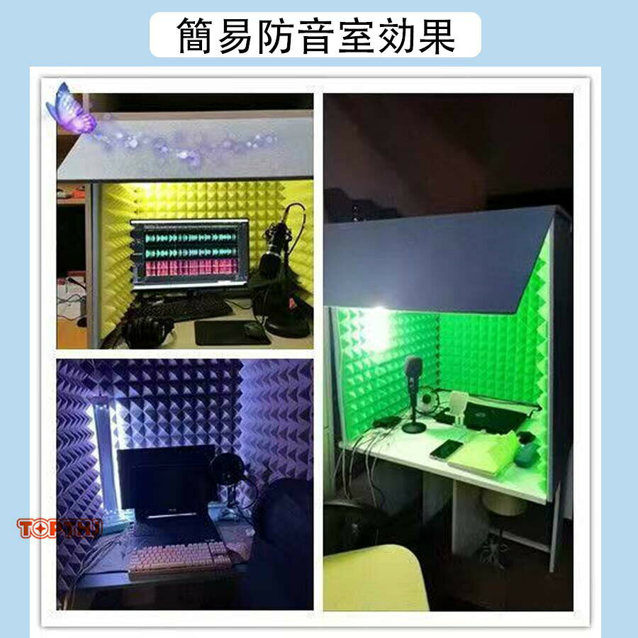 スローネルの簡易防音室 1人用マイク 防音 吸音材 防音シート 壁、 吸音材 シールド 吸音研究所, 卓上 パネル、 防音ブース、防音ボックス パーテーション 防音ブース 自宅 天板付き、ン 折りたたみ 組み立て式、簡易防音室として最適 防音壁・防音シート 送料無料｜アングル2
